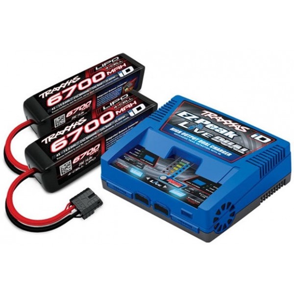 Traxxas 8S 6700mAh Battery / iD Charger Completer Pack