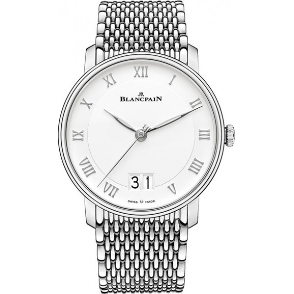 Blancpain Villeret Grand Date 40mm Silver Mens Watch