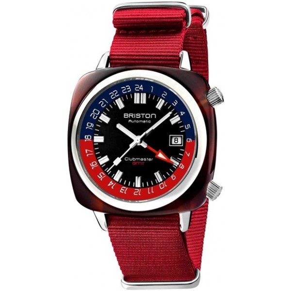 Briston Clubmaster Traveler Swiss Automatic GMT Red Limited Edition