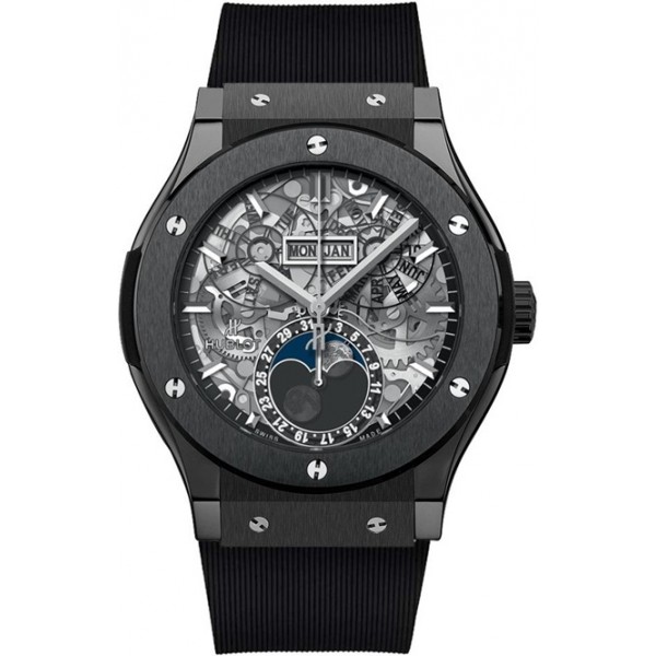 Hublot Classic Fusion Aerofusion Moonphase 45mm Skeleton Mens Watch