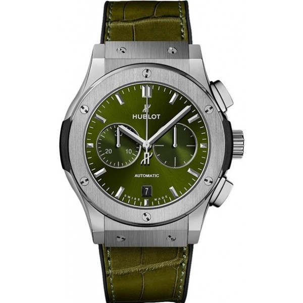 Hublot Classic Fusion Chronograph 42mm Green Mens Watch