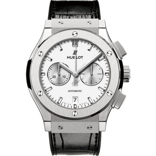 Hublot Classic Fusion Chronograph 42mm Silver Mens Watch