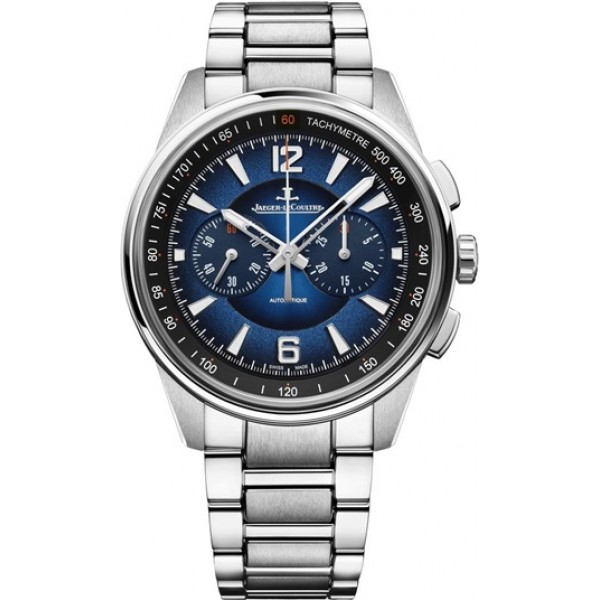 Jaeger LeCoultre Polaris Chronograph 42mm Blue Mens Watch