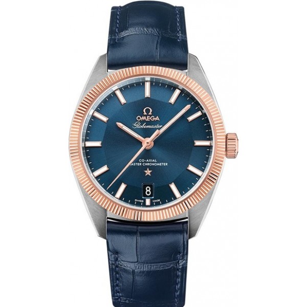 Omega Globemaster 39mm Blue Mens Watch