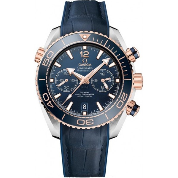 Omega Planet Ocean 600m Co-Axial Master Chronometer Chronograph 45.5mm Blue Mens Watch