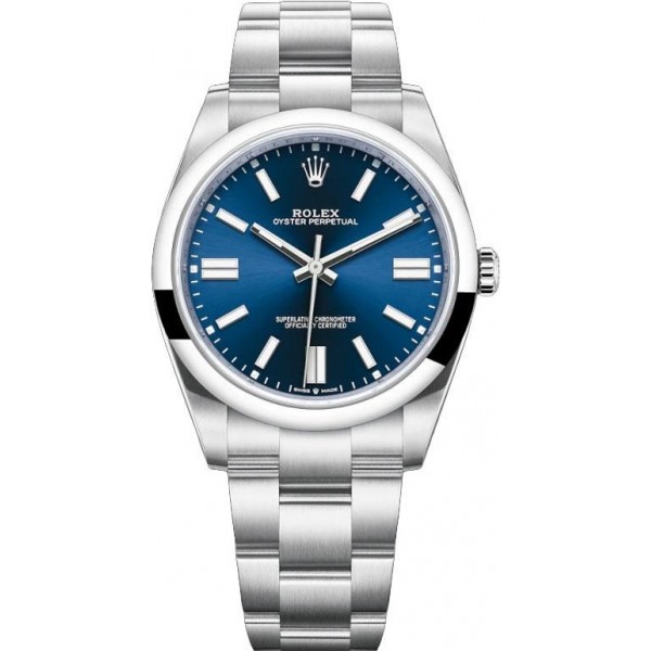 Rolex Oyster Perpetual 41mm Blue Mens Watch