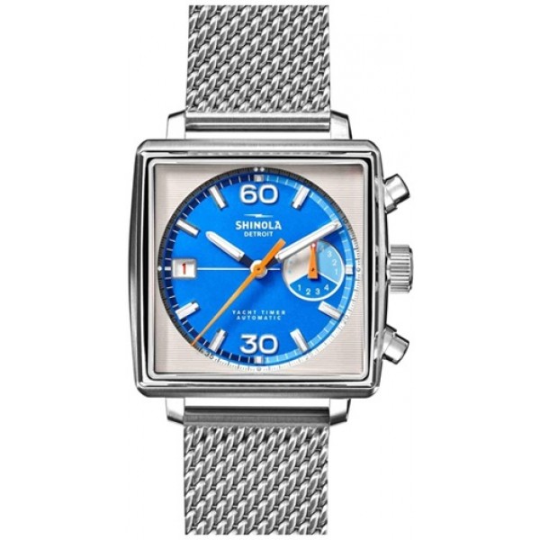 Shinola Mackinac Yacht Timer 40mm Automatic Chrono Blue Limited Edition