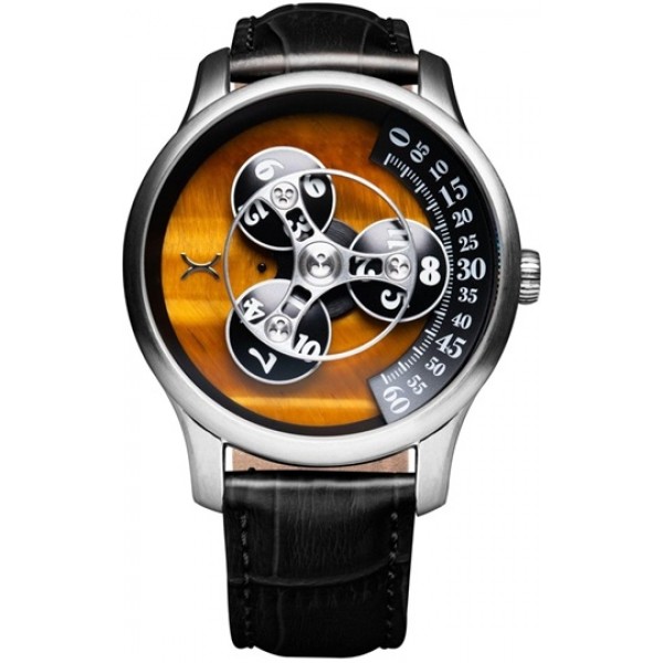 Xeric Triptych Automatic Wandering Hour Stone Edition Tigerseye