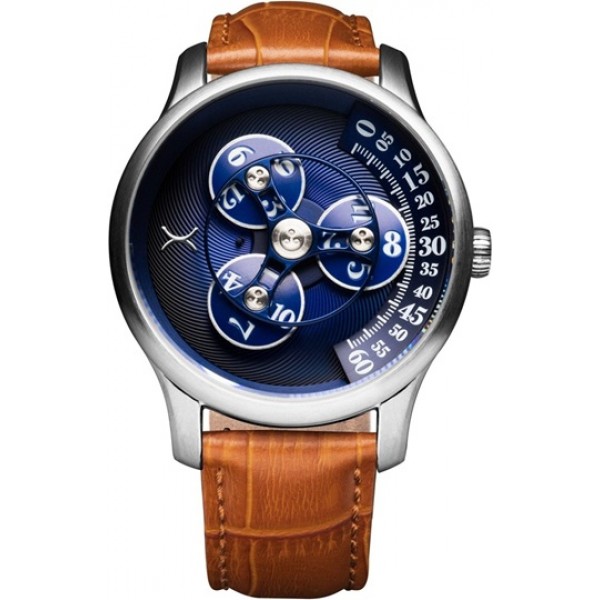 Xeric Triptych Automatic Wandering Hour Tan Blue