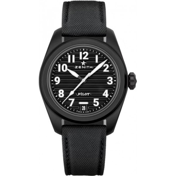 Zenith Pilot Automatic 40mm Black Mens Watch