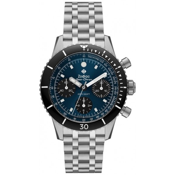 Zodiac ZO3605 Sea-Chron Automatic Blue SS