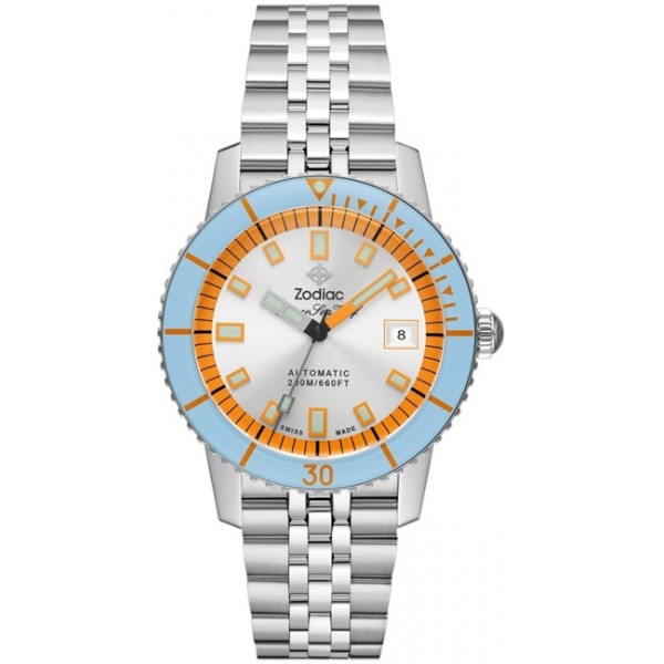 Zodiac ZO9304 Super Sea Wolf Compression Automatic Pastel Blue