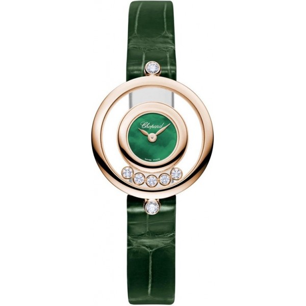 Chopard Happy Diamonds Green Mother of Pearl Ladies Watch