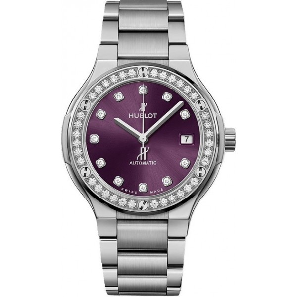 Hublot Classic Fusion Automatic 38mm Purple Ladies Watch