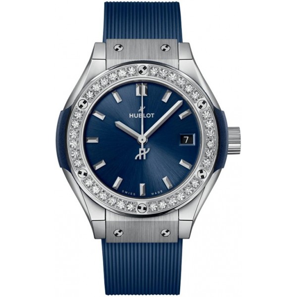 Hublot Classic Fusion Quartz 29mm Blue Ladies Watch