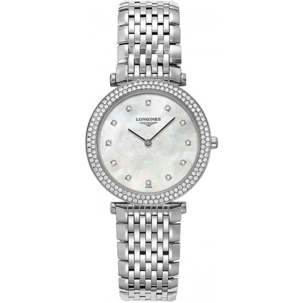 Longines La Grande Classique Stainless Steel and Diamond Womens Watch L4.515.0.87.6