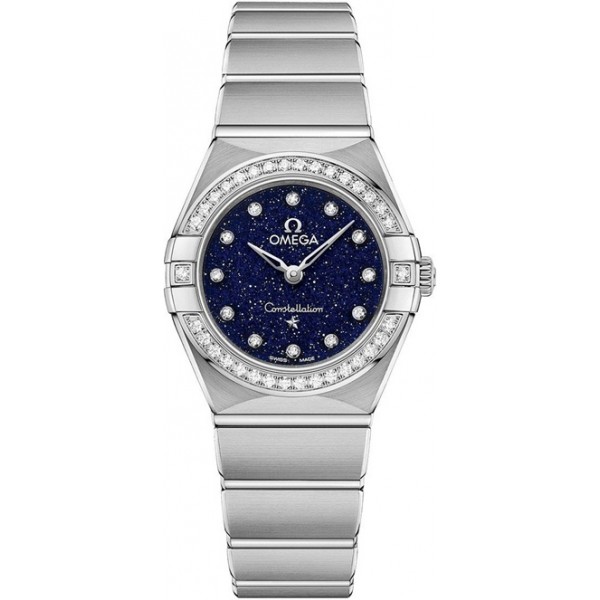 Omega Constellation Quartz 25mm Blue Ladies Watch