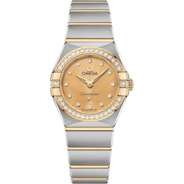 Omega Constellation Quartz 25mm Champagne Ladies Watch