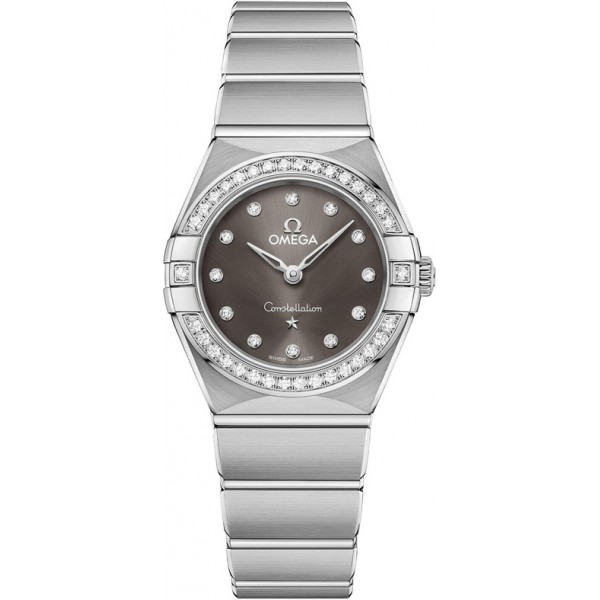 Omega Constellation Quartz 25mm Grey Ladies Watch