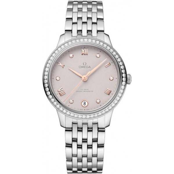 Omega De Ville Prestige Co-Axial Master Chronometer 34mm Pink Ladies Watch