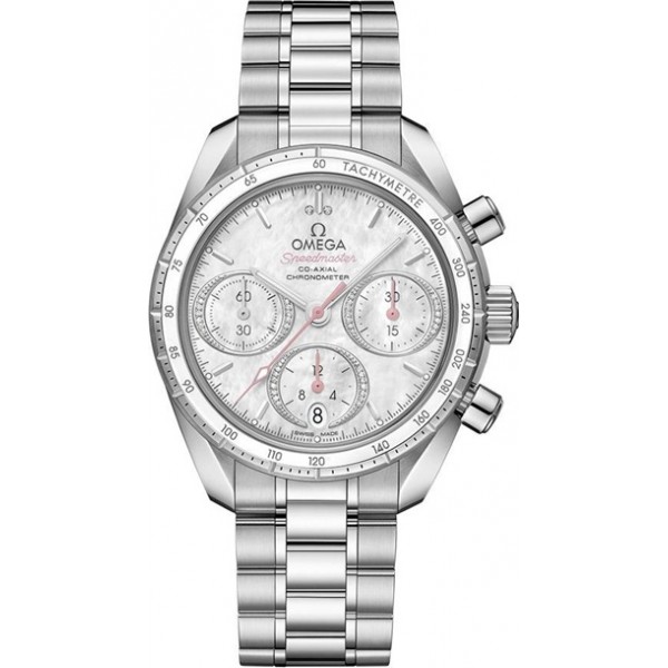 Omega Speedmaster Co-Axial Chronograph 38mm Mother of Pearl Ladies Watch