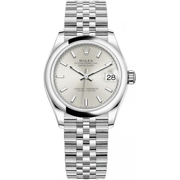 Rolex Datejust 31mm Stainless Steel Silver Index Jubilee Ladies Watch