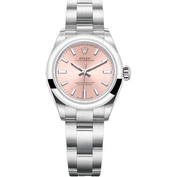 Rolex Oyster Perpetual 28mm Pink Ladies Watch