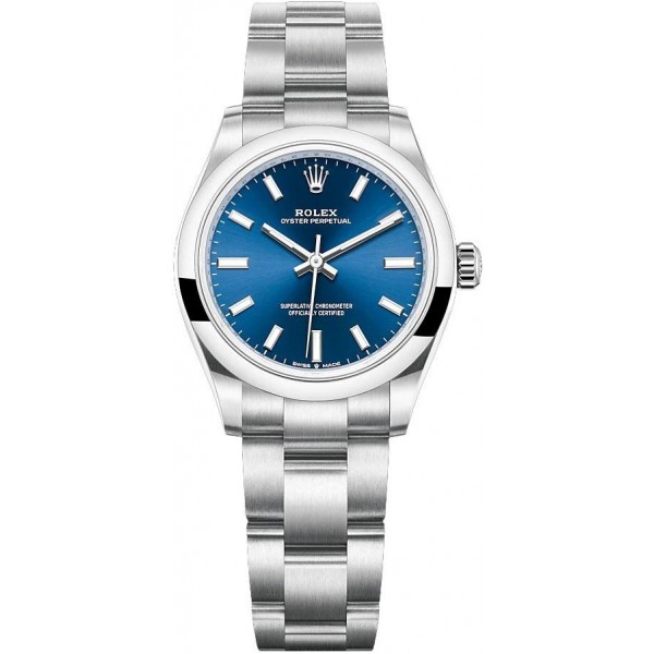 Rolex Oyster Perpetual 31mm Blue Ladies Watch