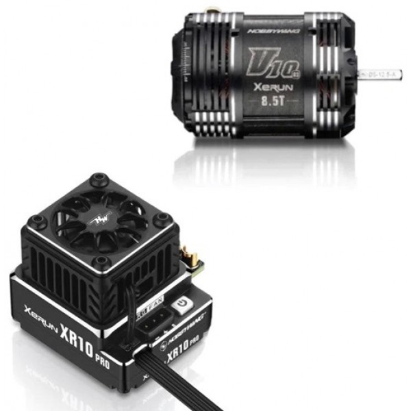 Hobbywing XR10 Pro G2S ESC & V10 G3 8.5T Brushless Motor Combo