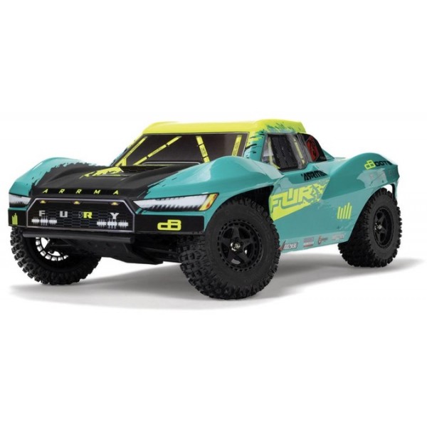 ARRMA Fury BLX 1/10 2WD Short Course Truck RTR, Green