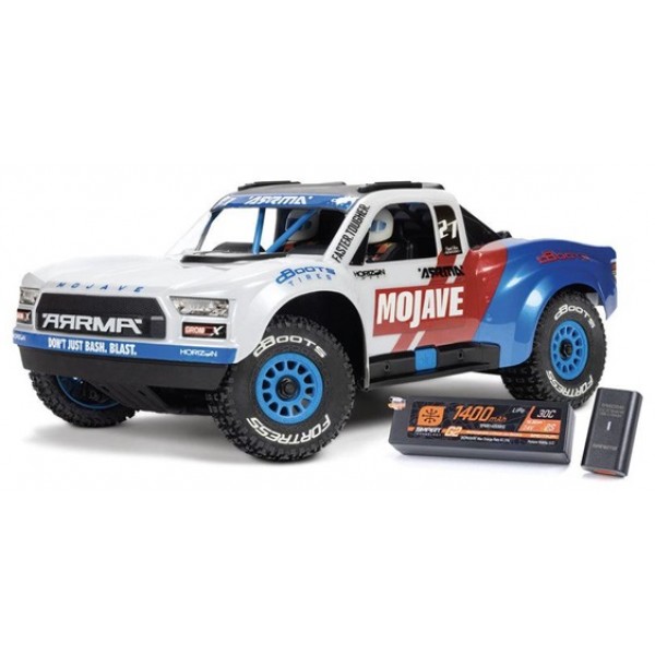 ARRMA Mojave GROM BLX Small Scale 4WD Desert Truck RTR Combo, White