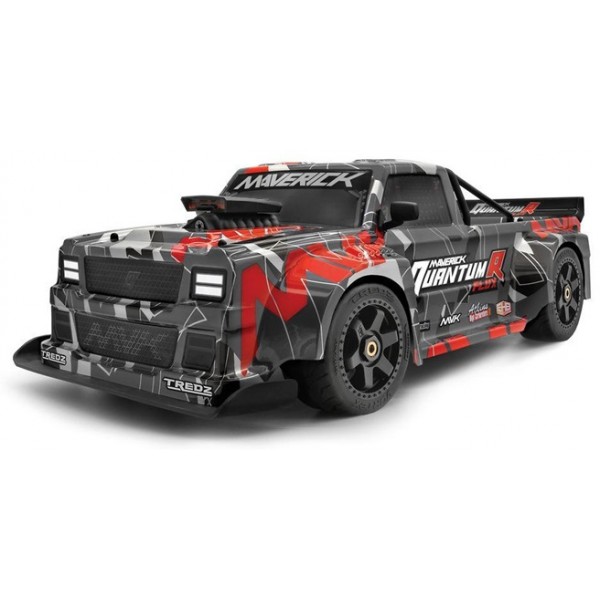 Maverick QuantumR Flux 4S 1/8 4WD Truck , Gray/Red